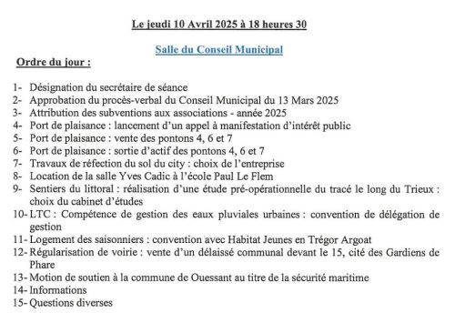 Ordre du jour CM 10 04 2025