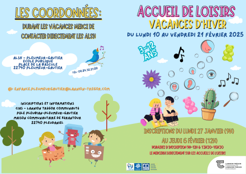 Memo vacances de fevrier 2025 Pleumeur Gautier 1