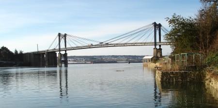 Le pont de Lézardrieux à marée haute