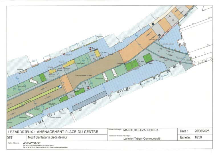 Aménagement Place du Centre - Lézardrieux